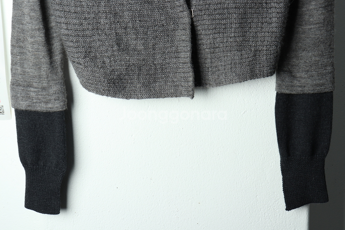 W(M-F) 시스템 니트 가디건 한섬 그레이 라이더--3