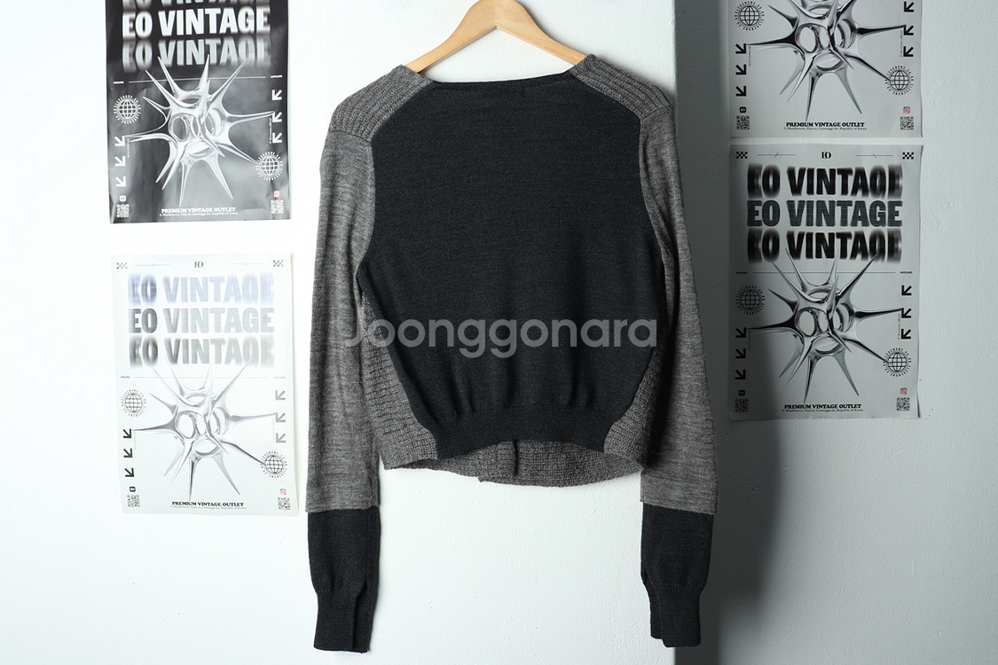 W(M-F) 시스템 니트 가디건 한섬 그레이 라이더--4