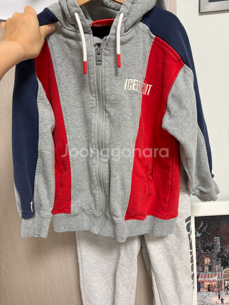 아이스비스킷 후드집업 트레이닝 바지 팬츠--0