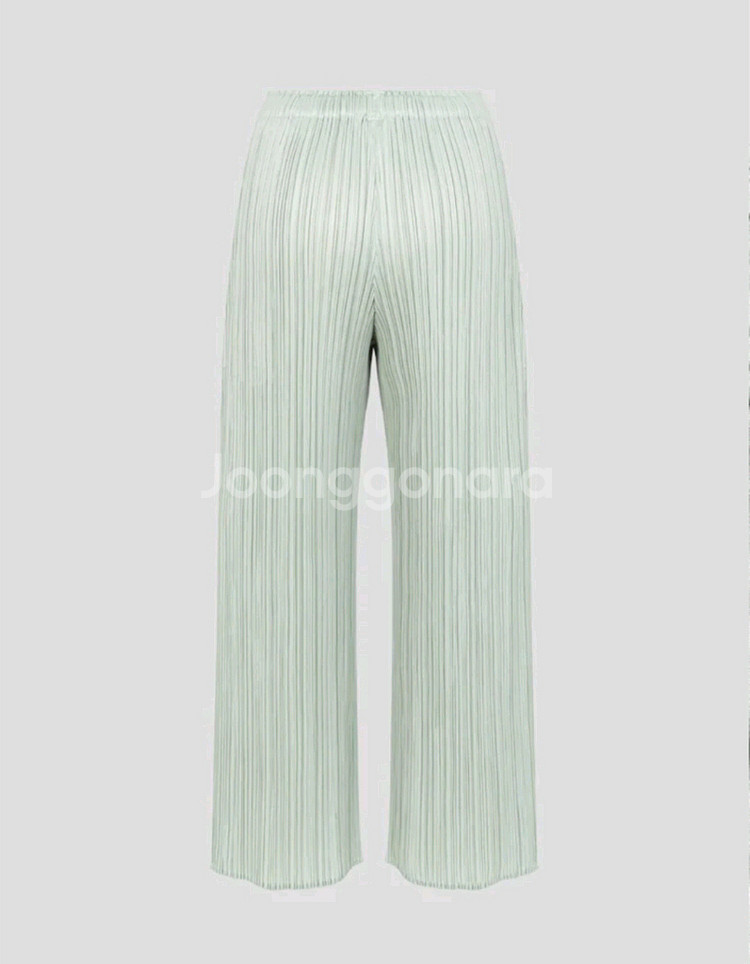 이세이미야케 플리츠플리즈 바지 6월 먼슬리 팬츠 파스텔 그린 3사이즈--1
