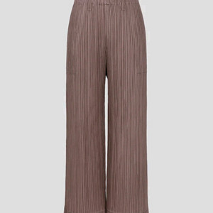 이세이미야케 플리츠플리즈 바지 시커 바텀2 팬츠 브라운 3사이즈