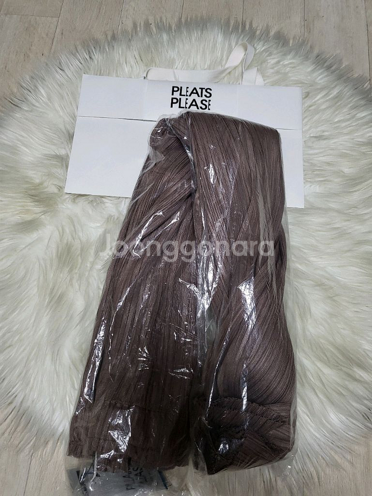 이세이미야케 플리츠플리즈 바지 시커 바텀2 팬츠 브라운 3사이즈--7