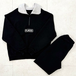 플라키키 트레이닝 셋업 BLACK 12Y