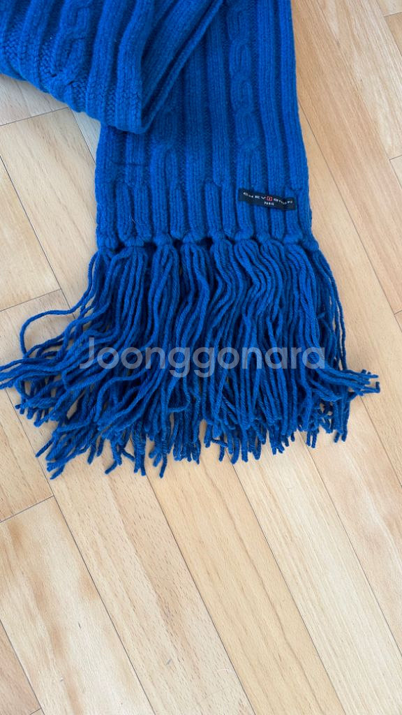 쉐비뇽파리 CHEVIGNON 울100 머플러 목도리 숄--5