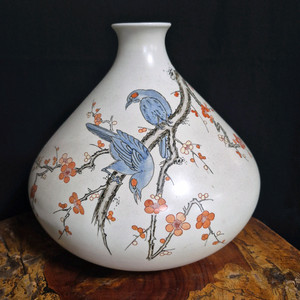 매조도 매화 도자기 화병 꽃병 주병
