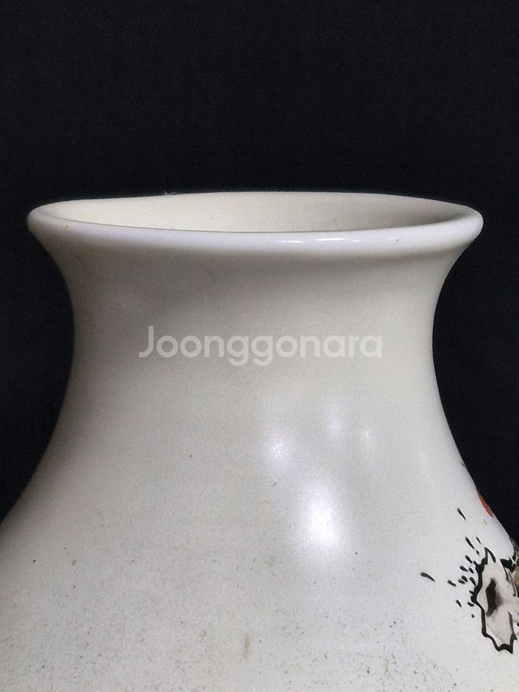 매조도 매화 도자기 화병 꽃병 주병--3