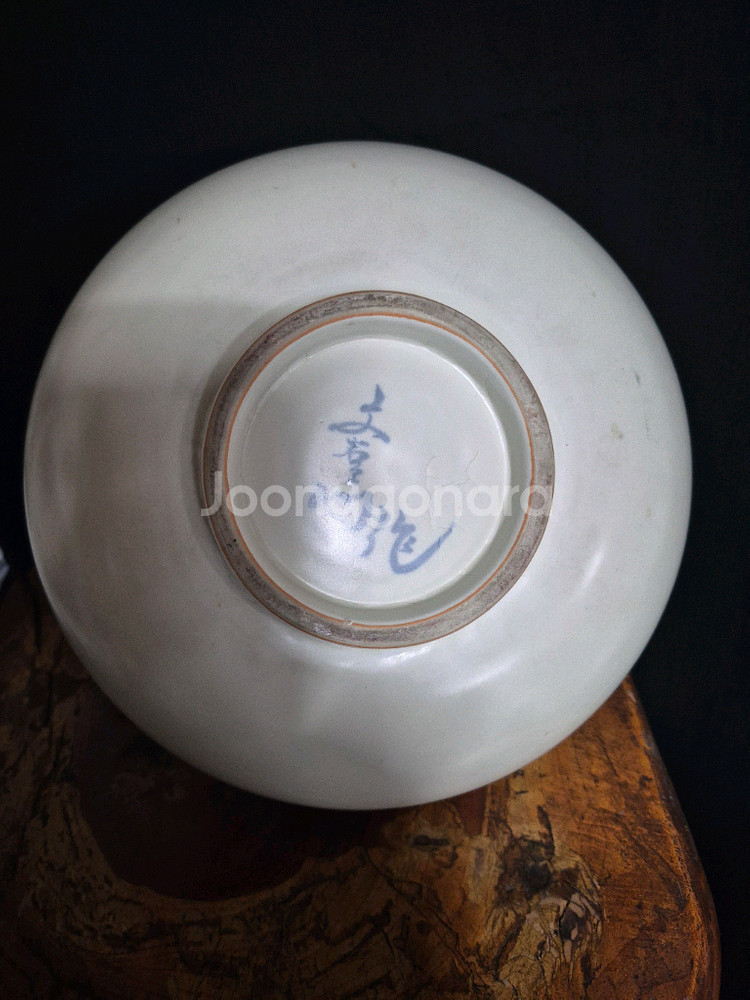 매조도 매화 도자기 화병 꽃병 주병--8