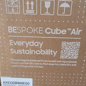 새상품 택포)비스포크 큐브 에어 공기청정기 ax033