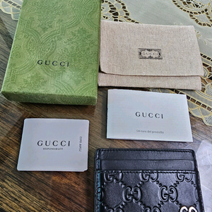 (정품) 구찌 시그니처 GG로고 카드지갑/개인