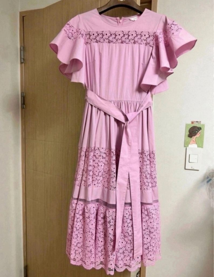 치유의 옷장 라일락 원피스--0