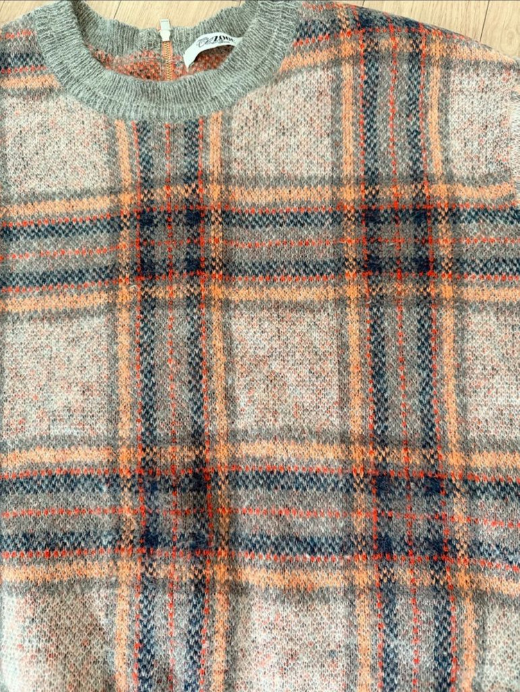 주크 zooc 체크 니트 스웨터--1