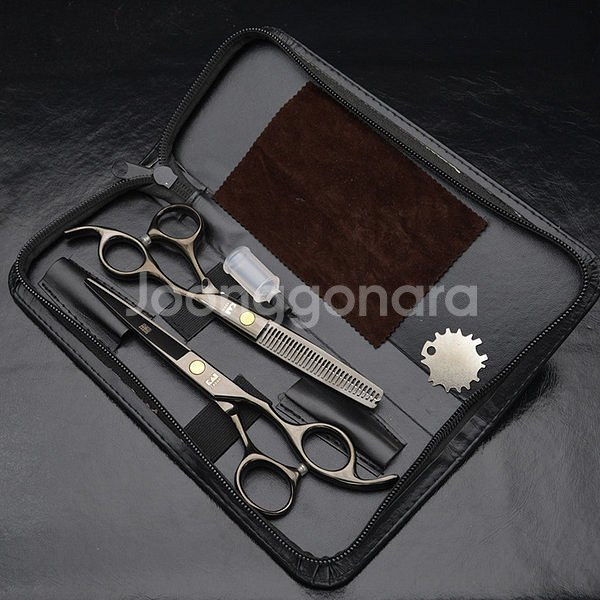 새 1세트 전문가용 미용 가위 케이스 (세트 3번)--5