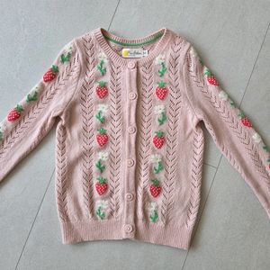 딸기 자수 니트 가디건,후드가디건 (일괄)