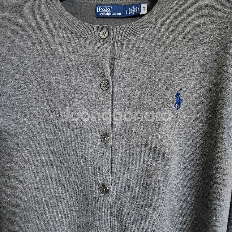 폴로 랄프로렌 코튼 크루넥 가디건--3