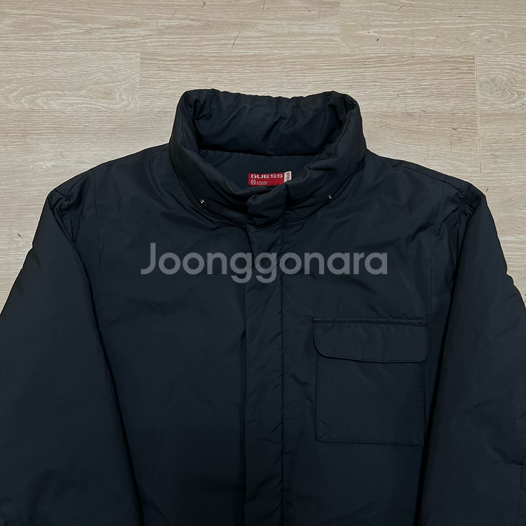 게스 USA 숏 돕바 패딩 점퍼 [블랙] L/100--1