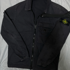 20fw 스톤아일랜드 올드이펙트 오버셔츠 블랙 m