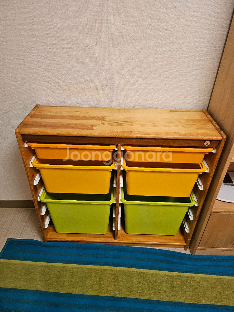 키즈 수납장 숲소리 원목 수납장 장난감 수납--0