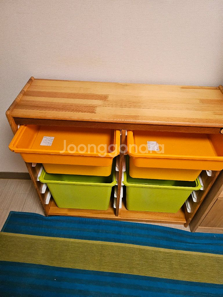 키즈 수납장 숲소리 원목 수납장 장난감 수납--1