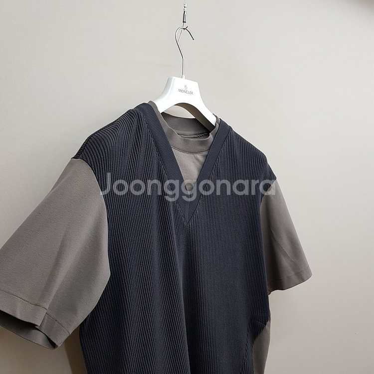 한섬 시스템옴므 2022 레이어드 반팔 티셔츠 100사이즈--3