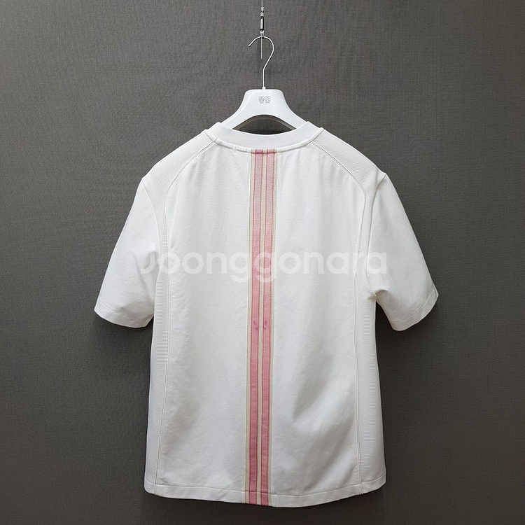 한섬 시스템옴므 2022 백라인 포인트 반팔 티셔츠 100사이즈--4