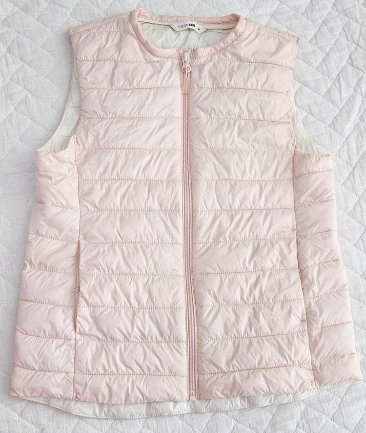 폴햄키즈 니트조끼, 탑텐키즈 경량조끼, 뽀글이 티 150사이즈 일괄판매--5