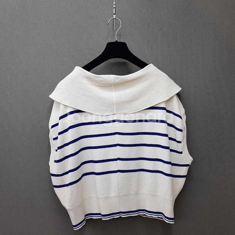 한섬 시스템 2022 AACENTRE22 카라 니트 베스트 F사이즈--4