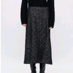 R2W 필로스 트위드 스커트 블랙&화이트 2(M)