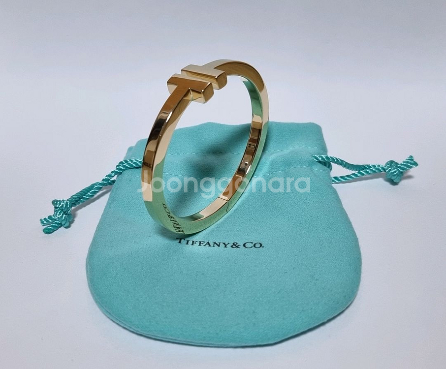 티파니앤코 정품 T 스퀘어 뱅글 팔찌--0