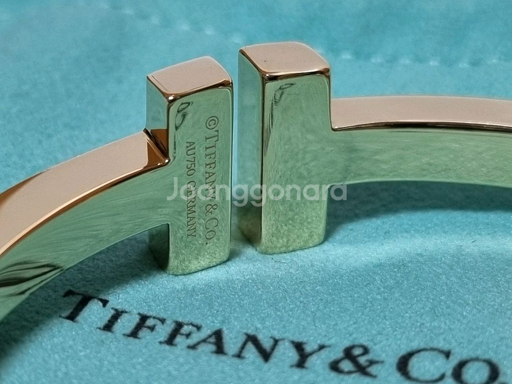 티파니앤코 정품 T 스퀘어 뱅글 팔찌--5