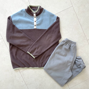 메르시유 플리스 반집업 150 + 조거팬츠 140