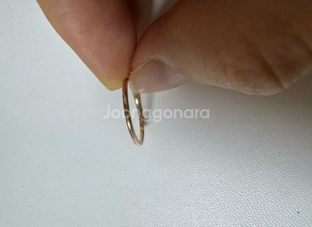 14K 로즈골드 민자반지 링반지 금반지--1