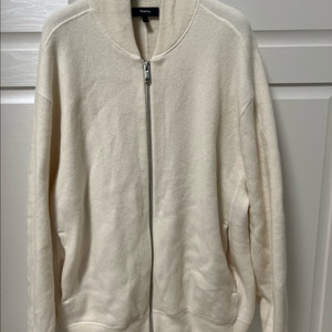 띠어리 알코스 캐시미어 집업 니트 가디건 S