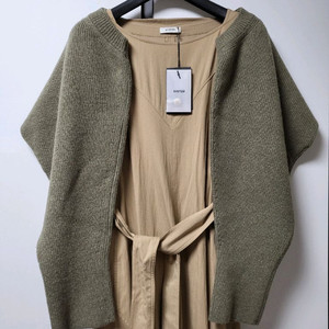 시스템 원피스 니트숄 세트