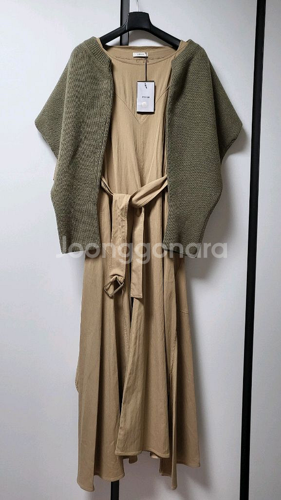 시스템 원피스 니트숄 세트--2