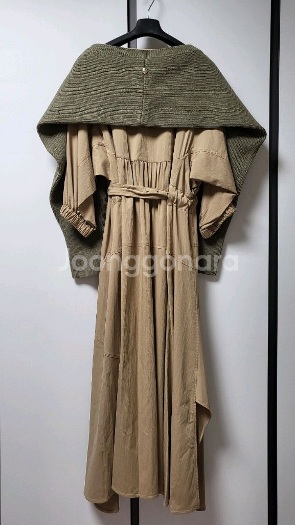 시스템 원피스 니트숄 세트--3