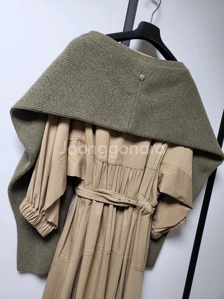 시스템 원피스 니트숄 세트--9