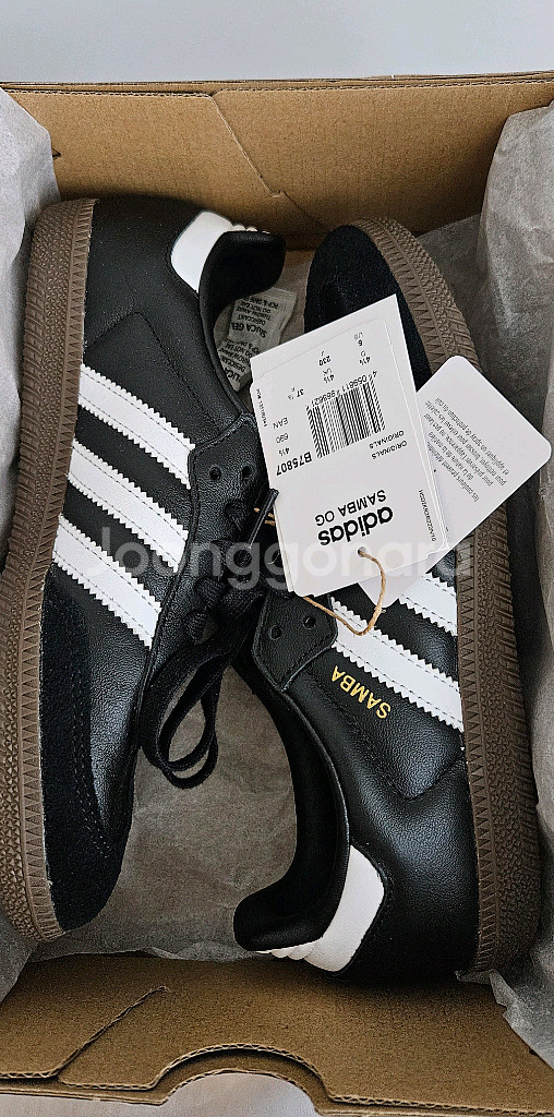 아디다스 삼바 OG 블랙 화이트 검( 230)--1