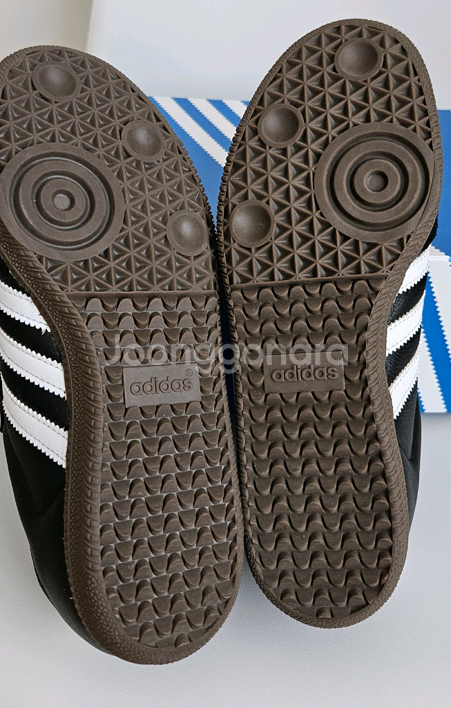 아디다스 삼바 OG 블랙 화이트 검( 230)--5