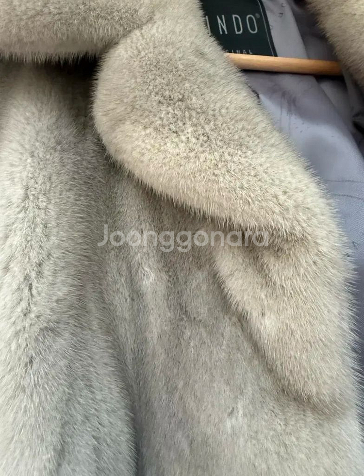 진도모피 여성 밍크 코트--2