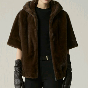 우바 5~6부 후드faux 후드베스트S