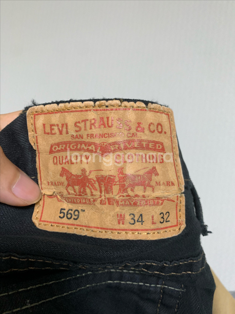 리바이스 569 빈티지 데님 진--1