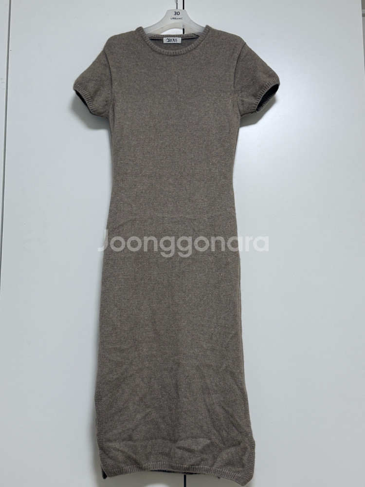 그로브 니트 원피스 (베이지)--0