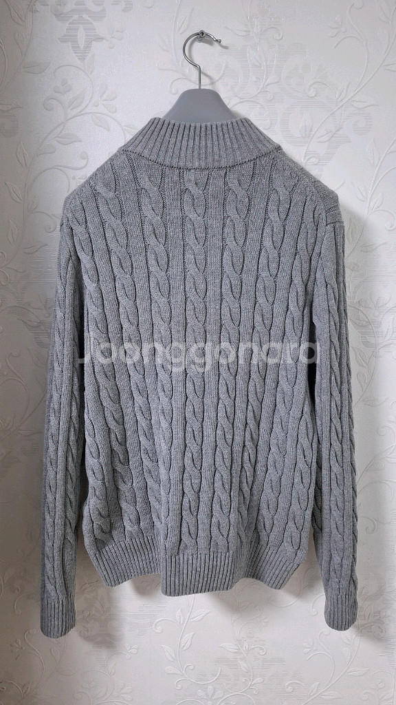 폴로 랄프로렌 케이블 반집업 스웨터 100 꽈배기 니트--1