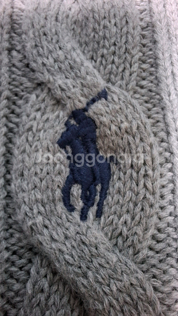 폴로 랄프로렌 케이블 반집업 스웨터 100 꽈배기 니트--3