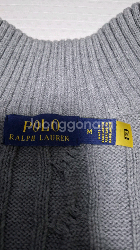폴로 랄프로렌 케이블 반집업 스웨터 100 꽈배기 니트--5