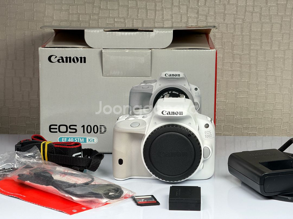 캐논 EOS 100D 화이트 DSLR 카메라--0