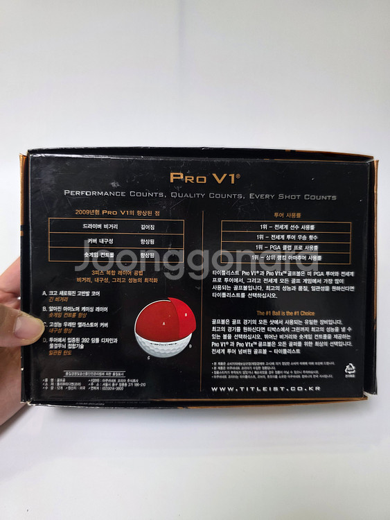 타이틀리스트 Pro V1 골프공 1더즌 (미사용)--3