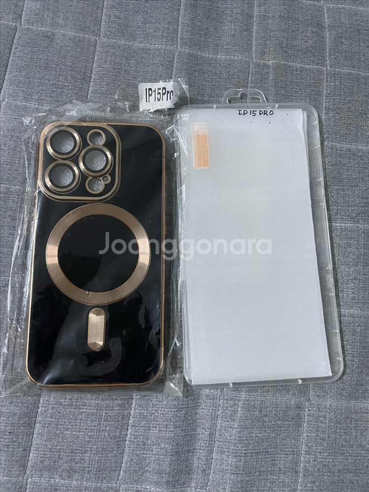 아이폰15프로 강화유리2+케이스--0