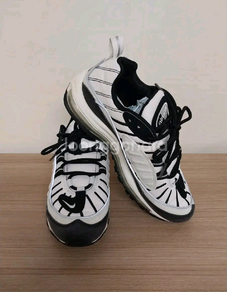 여성 나이키 에어맥스 98 얼룩말 오레오 운동화 (245)--1