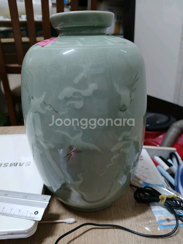 한자문자 도자기 꽃병--5